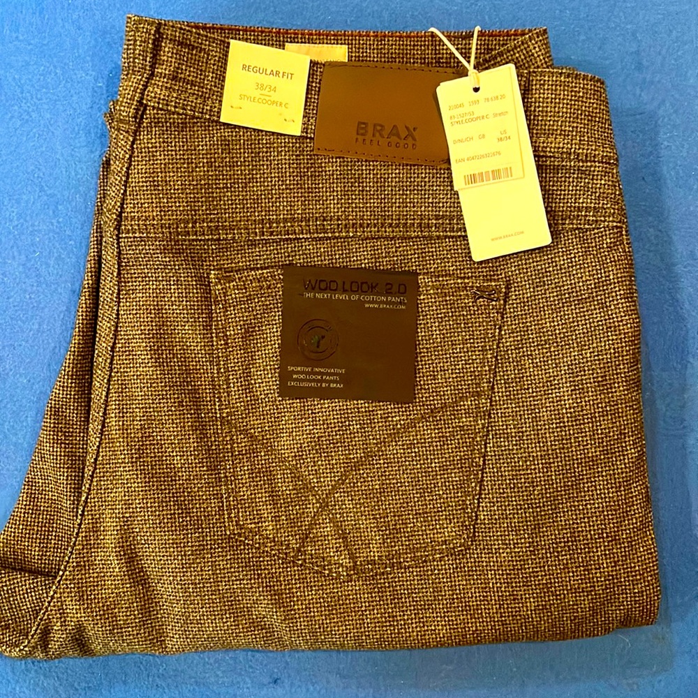 Brax Wool Look 2.0, regular fit, size 38/34